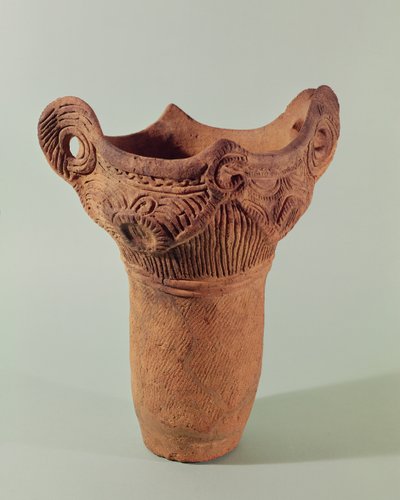 Jomon vase from the Kanto province by Japanese School